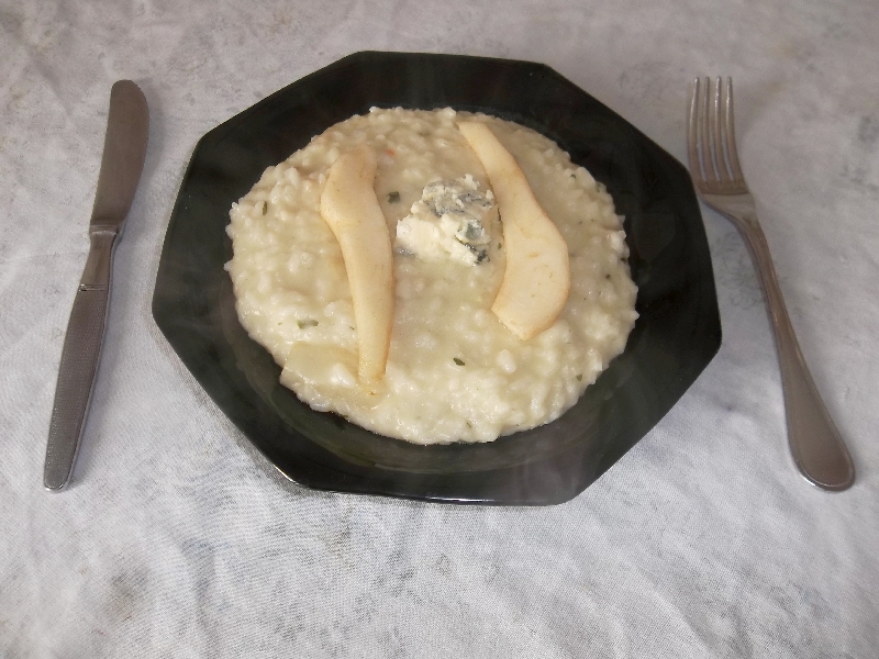 risotto con pere e gorgonzola 003