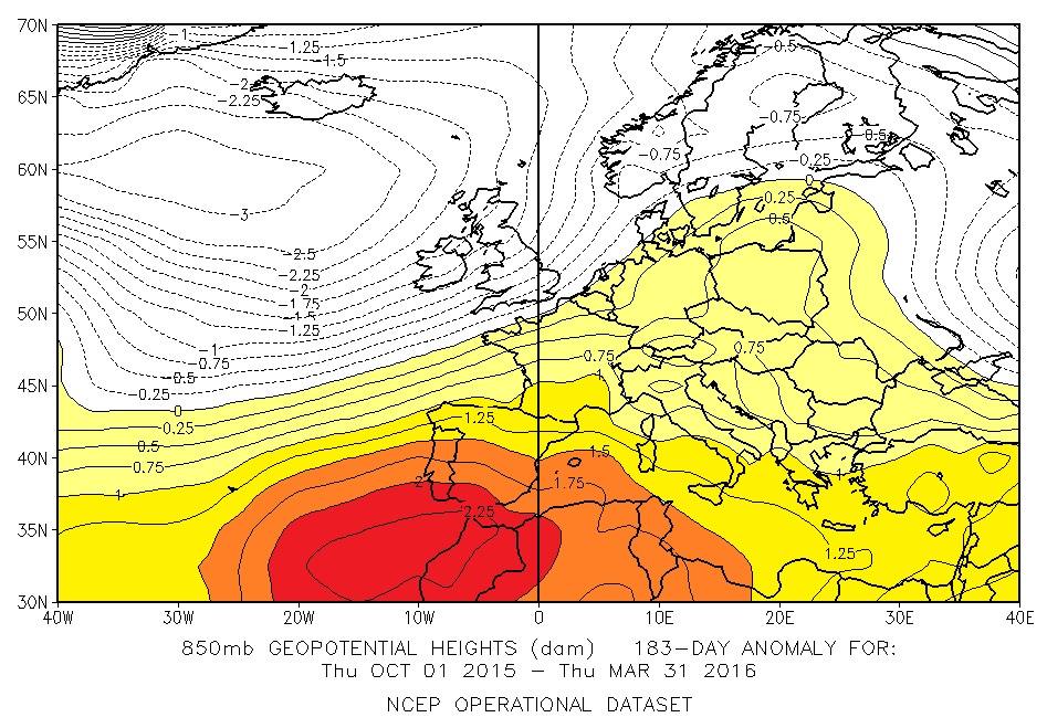 Figura 1 - Anomalia 850 hPa